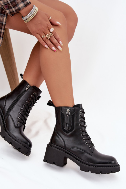 sieviešu zābaki   siltināti Vinceza 86418 Melns