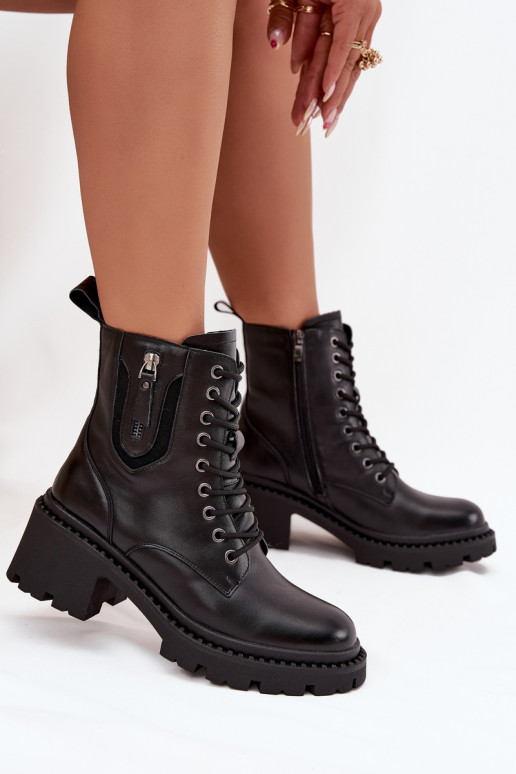 sieviešu zābaki   siltināti Vinceza 86418 Melns