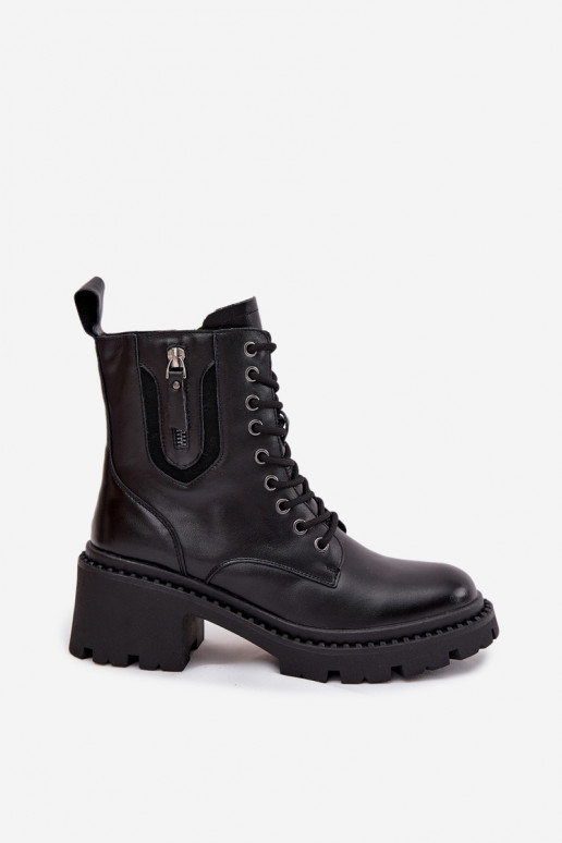 sieviešu zābaki   siltināti Vinceza 86418 Melns