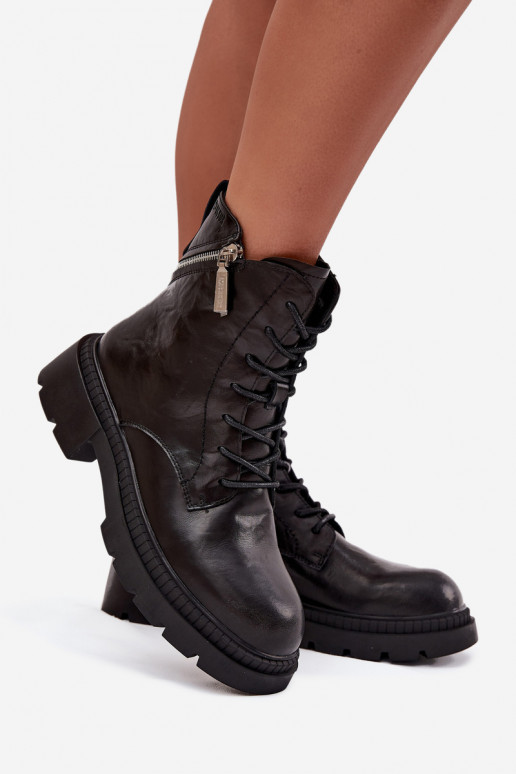 sieviešu zābaki zābaki  siltināti Big Star SS274452 Melns