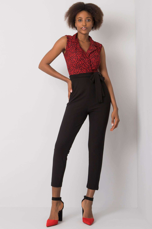 Kombinezons - melns ar sarkans