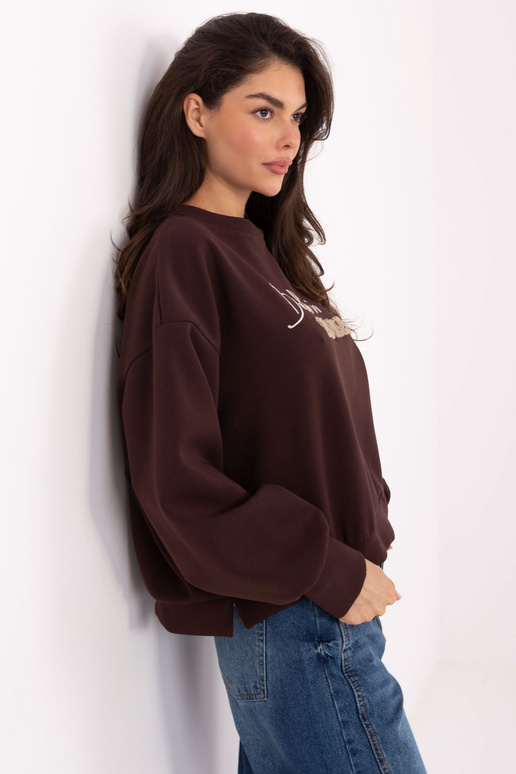 Tumši brūna džemperis