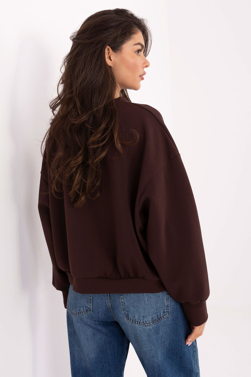 Tumši brūna džemperis