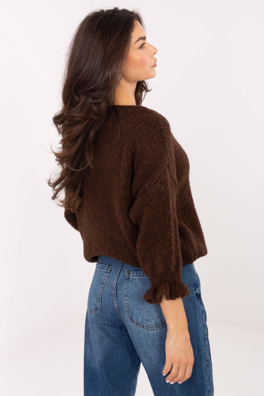 Tumši brūns džemperis