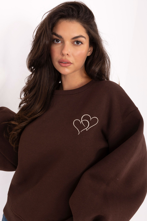 Tumši brūns džemperis