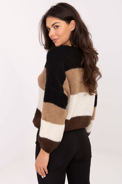 Melni brūni megztinis