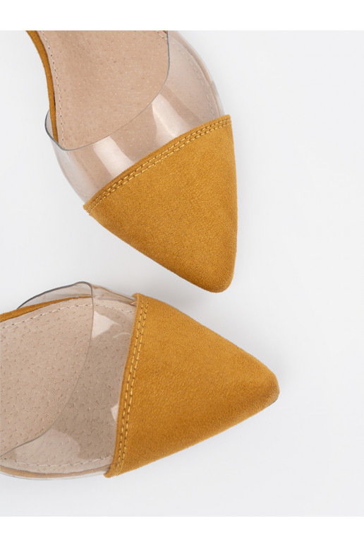 Sinepju krāsas kurpes z zakrytymi palcami Sinepju krāsas kurpes z zakrytymi palcami