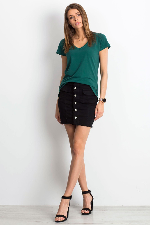 Tumši zaļa T-krekls