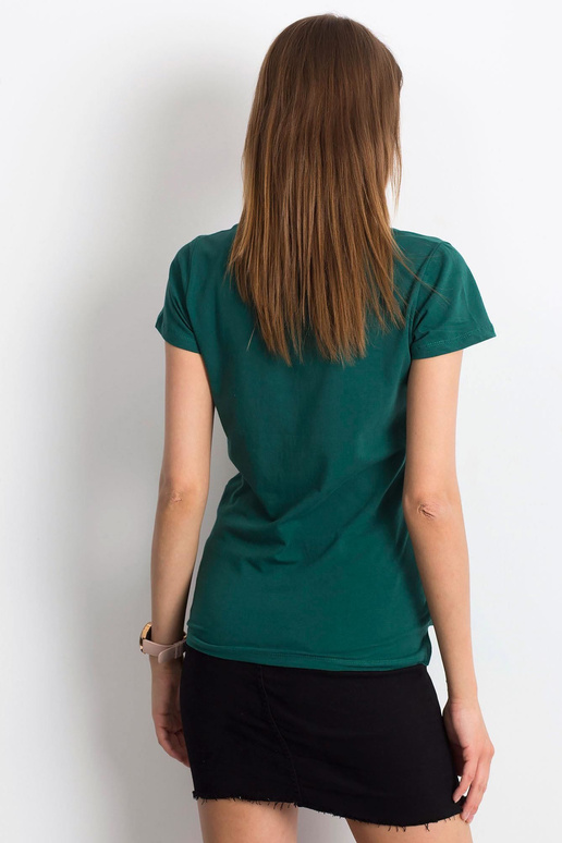Tumši zaļa T-krekls