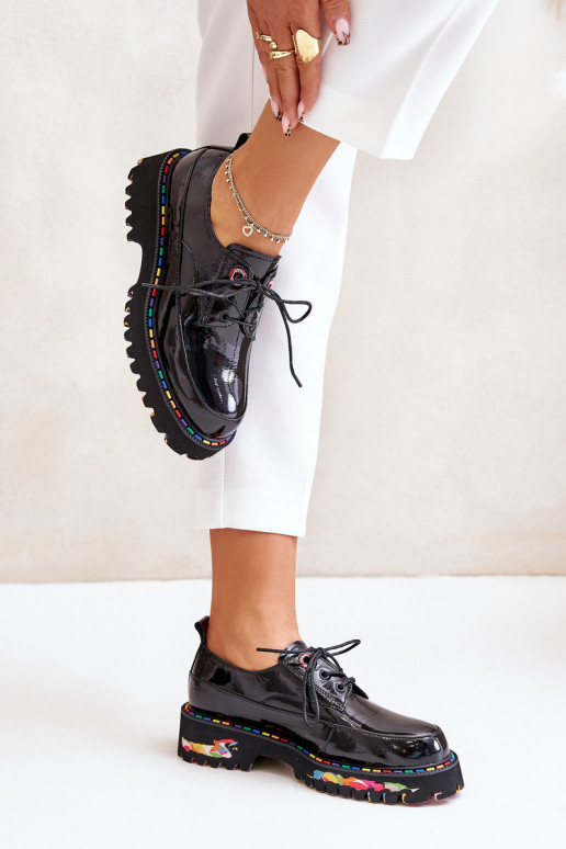 Laque apavi  šņorējami Artiker 55C0497 Melns Laque apavi  šņorējami Artiker 55C0497 Melns