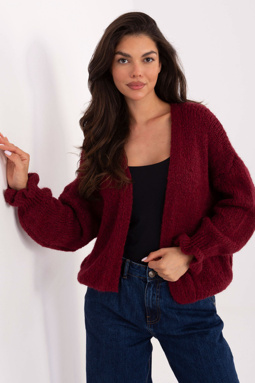 Burgundas sarkans džemperis