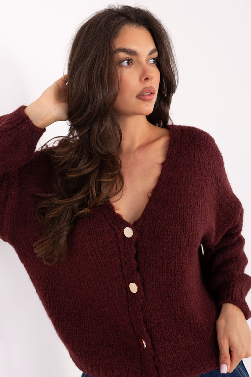 Burgundas sarkans džemperis