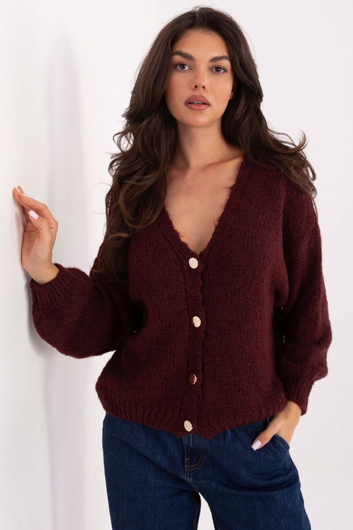 Burgundas sarkans džemperis