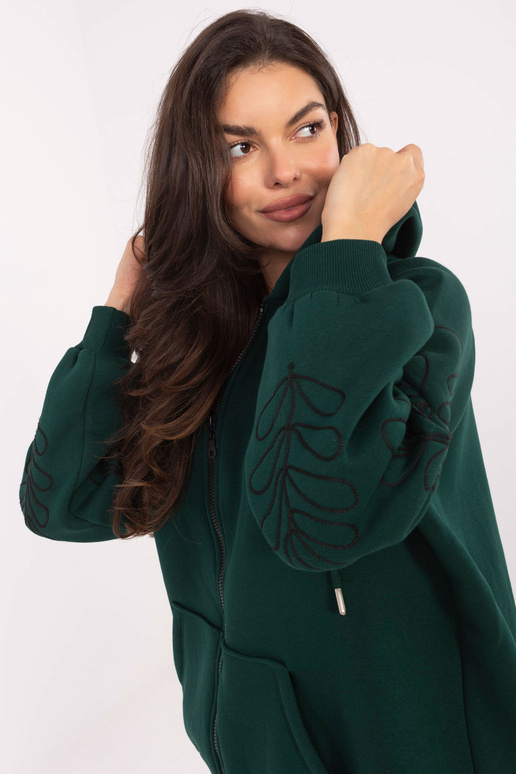 Tumši zaļš džemperis