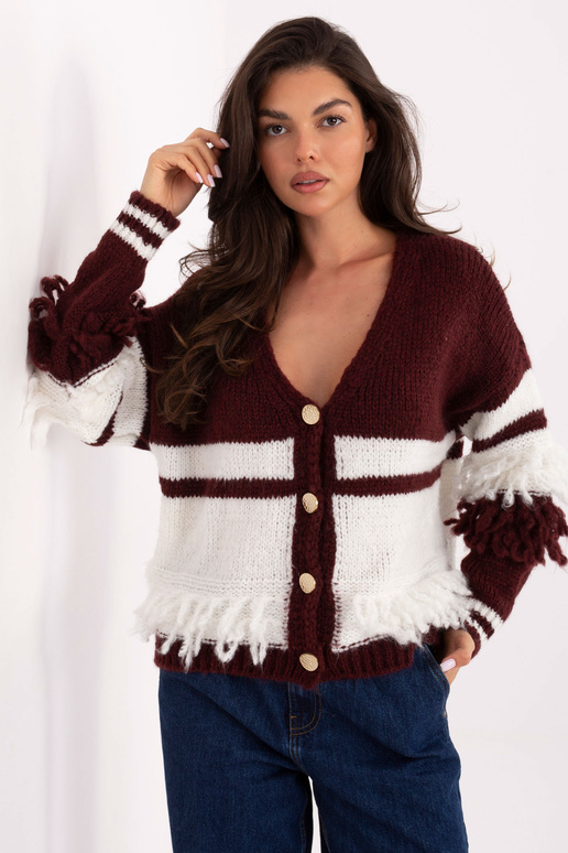 Ķiršu krāsas džemperis