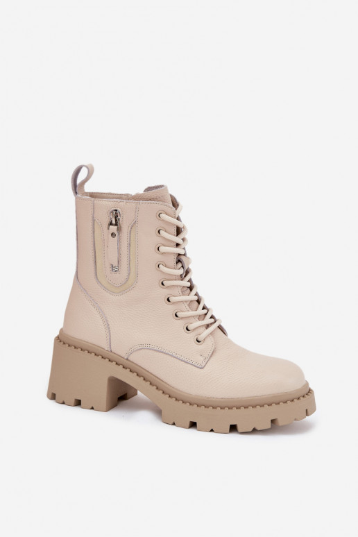 Zamšaini sieviešu sniega zābaki ar siltinājumu un platformu Vinceza 95354 smilšu krāsā