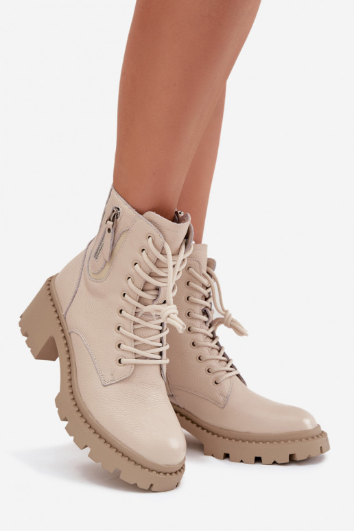 Zamšaini sieviešu sniega zābaki ar siltinājumu un platformu Vinceza 95354 smilšu krāsā