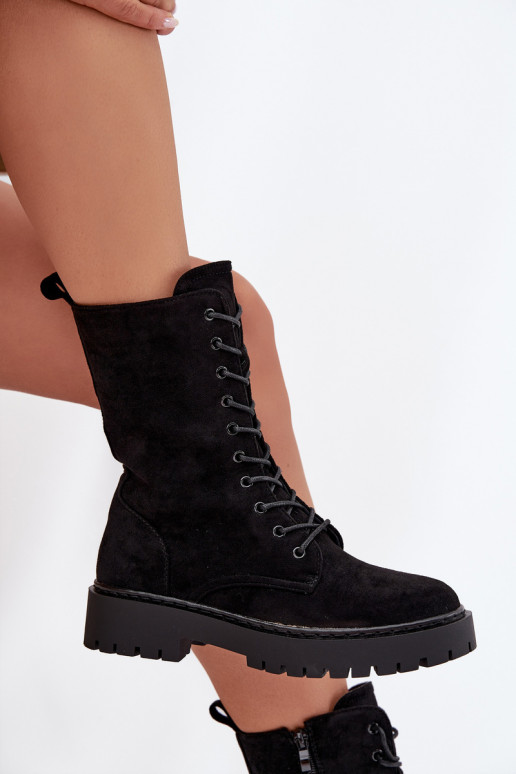 Sievišķi siltināti darba potītes zābaki, melnā krāsā, Tai turirvielle