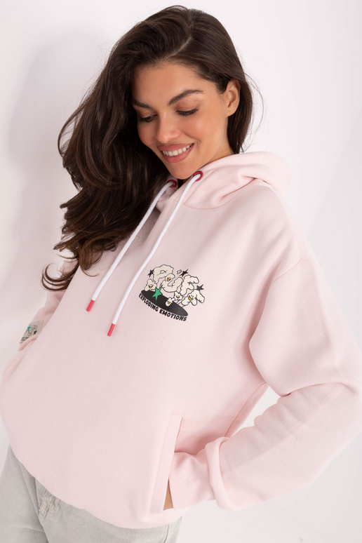 Gaiši rozā džemperis