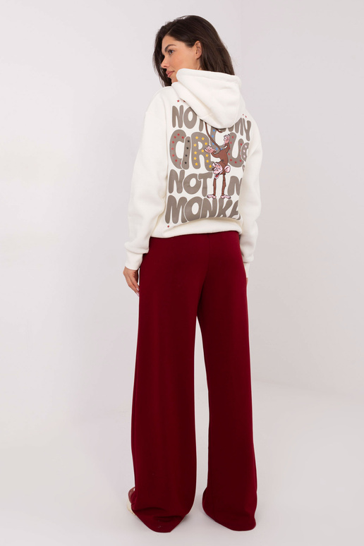 Bordo krāsas sporta bikses