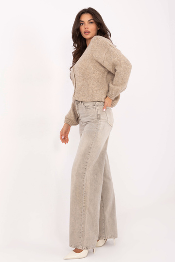 Pelēkas smilškrāsas bikses