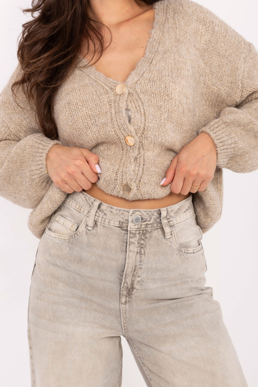 Pelēkas smilškrāsas bikses