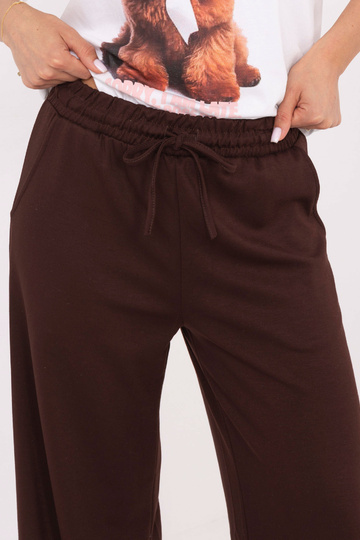 Tumši brūnas sporta bikses 2