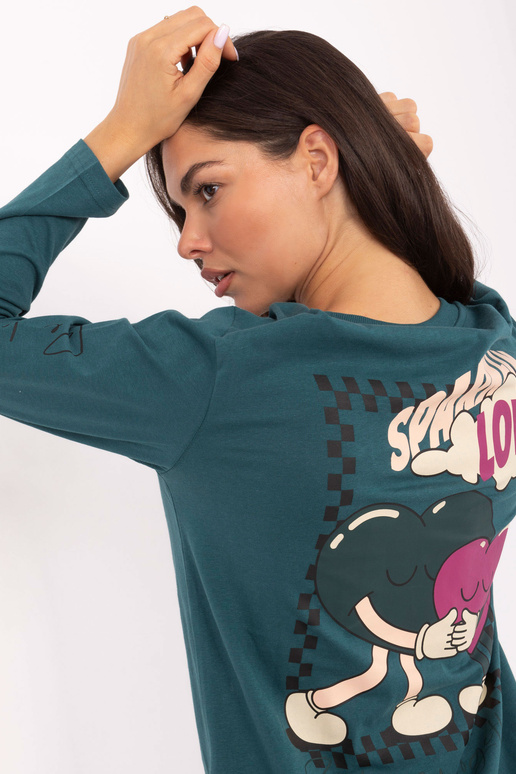 T-shirt-D12022M02688B-morski