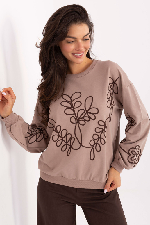 Tumši smilškrāsas blūze