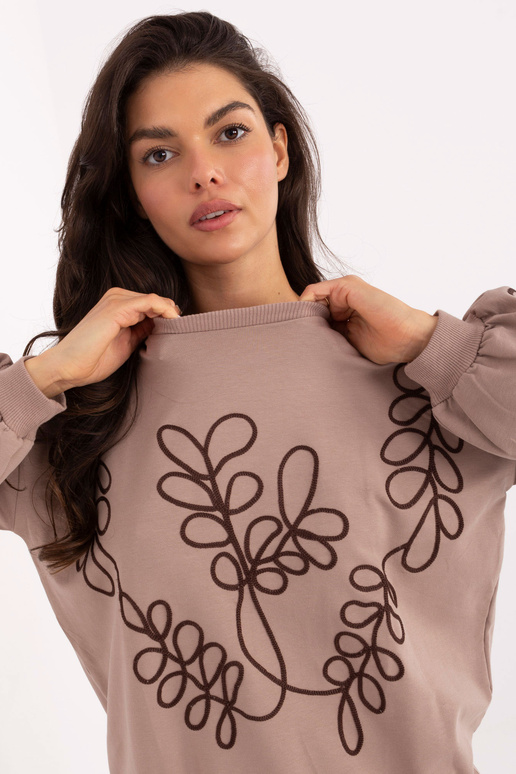 Tumši smilškrāsas blūze