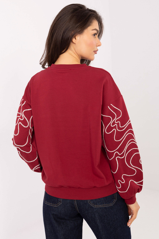 Burgundijas sarkana blūze