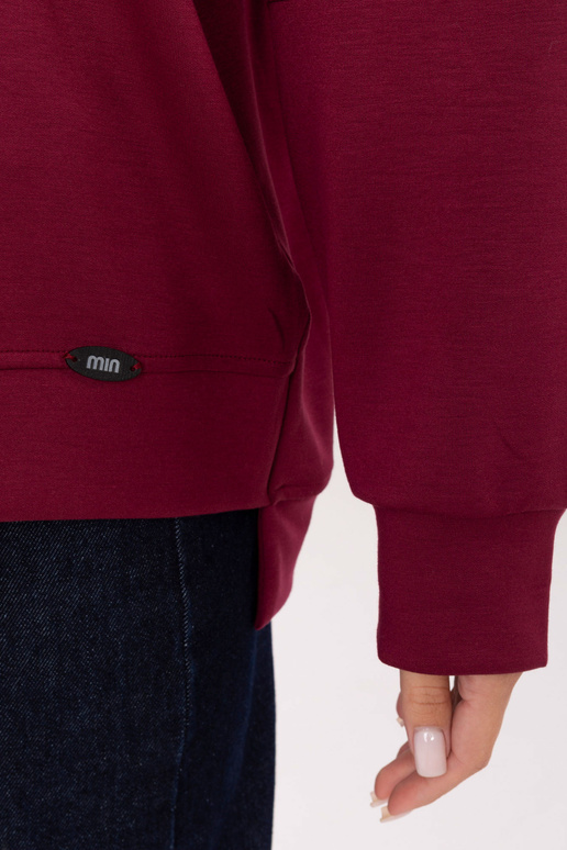 Bordō krāsas blūze