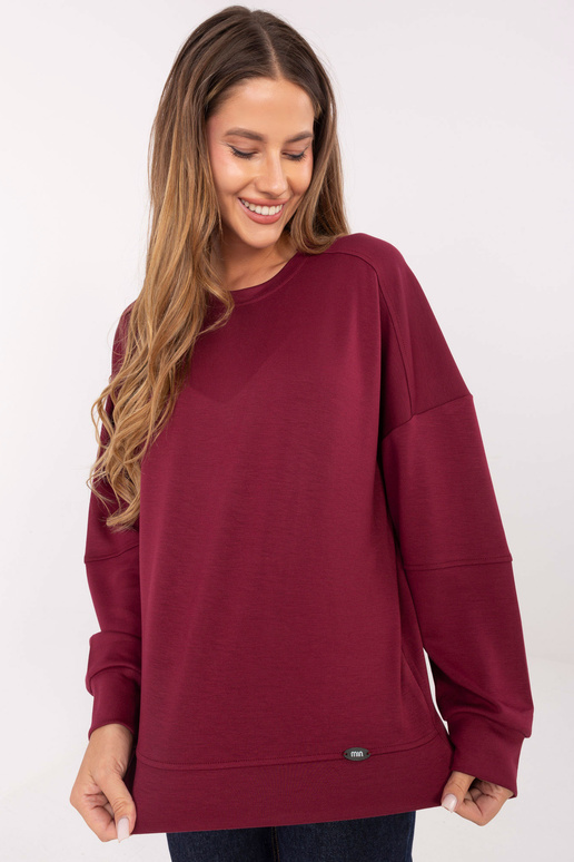 Bordō krāsas blūze