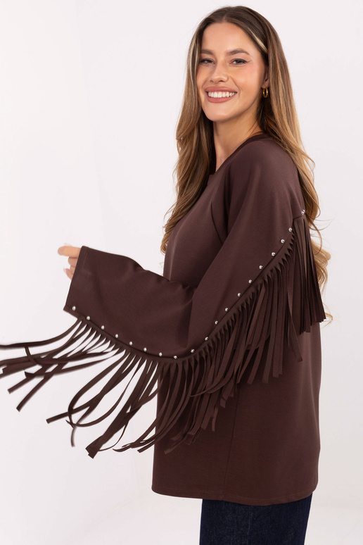 Blūze tumši brūnā krāsā