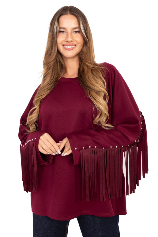 Blūze bordo krāsā