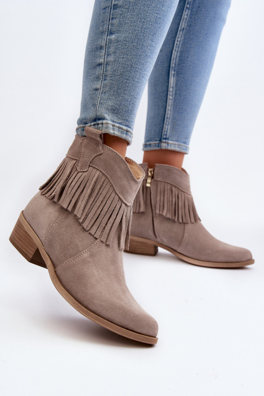 Zazoo 3430 Zamšādas kurpes  ar bārkstīm  Zazoo 3430 Zamšādas kurpes  ar bārkstīm