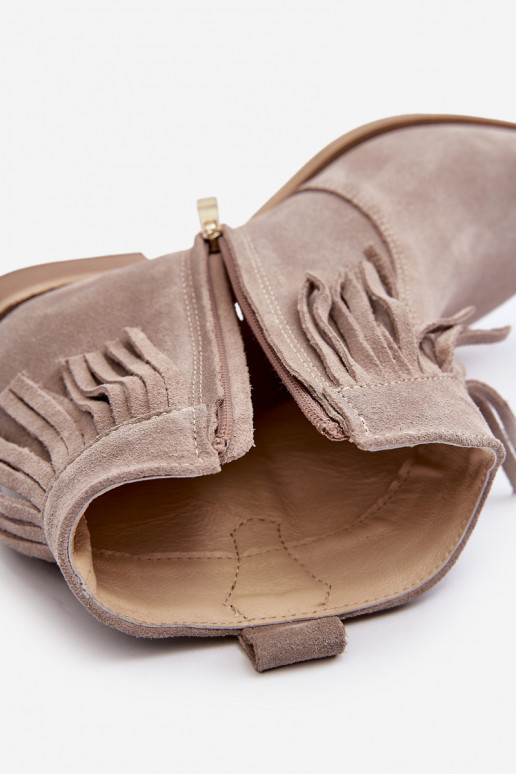 Zazoo 3430 Zamšādas kurpes  ar bārkstīm  Zazoo 3430 Zamšādas kurpes  ar bārkstīm