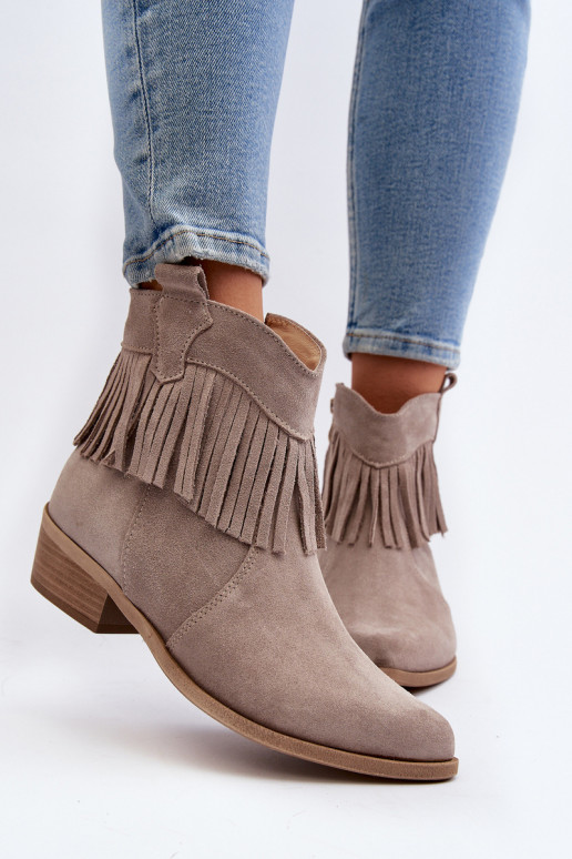 Zazoo 3430 Zamšādas kurpes  ar bārkstīm  Zazoo 3430 Zamšādas kurpes  ar bārkstīm