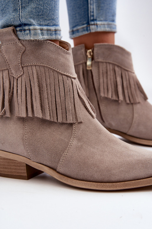 Zazoo 3430 Zamšādas kurpes  ar bārkstīm  Zazoo 3430 Zamšādas kurpes  ar bārkstīm