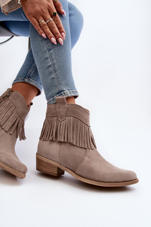 Zazoo 3430 Zamšādas kurpes  ar bārkstīm  Zazoo 3430 Zamšādas kurpes  ar bārkstīm