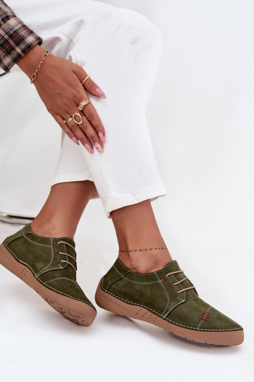 apavi  Z Przeszyciami Artiker 57C2112 Zaļas krāsas   apavi  Z Przeszyciami Artiker 57C2112 Zaļas krāsas