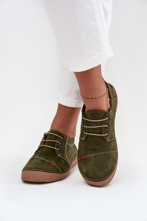 apavi  Z Przeszyciami Artiker 57C2112 Zaļas krāsas   apavi  Z Przeszyciami Artiker 57C2112 Zaļas krāsas