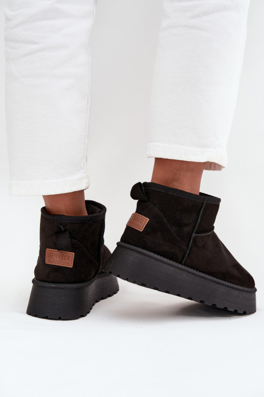 sniega apavi  ar platformu Melns Celyra sniega apavi  ar platformu Melns Celyra