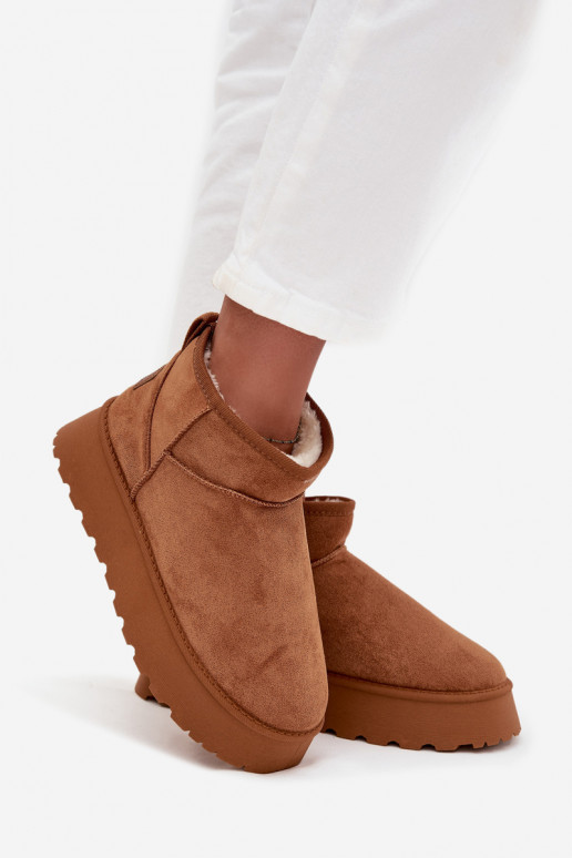 sniega apavi  ar platformu brūnas krāsas Celyra sniega apavi  ar platformu brūnas krāsas Celyra