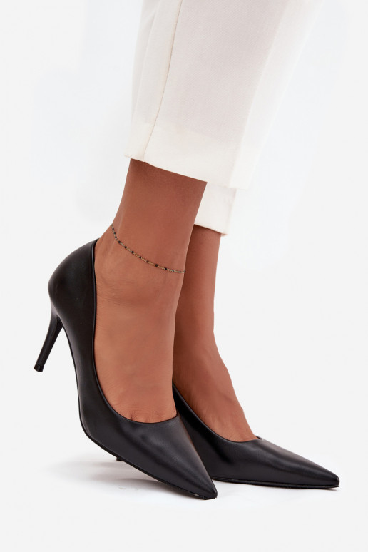 augstpapēžu kurpes  no eko ādas Melns Sivana augstpapēžu kurpes  no eko ādas Melns Sivana