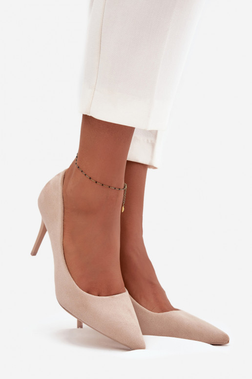 augstpapēžu kurpes  Z u smilšu krāsas Elvessa augstpapēžu kurpes  Z u smilšu krāsas Elvessa