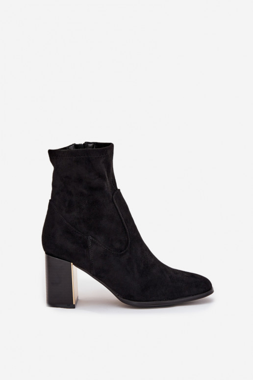 Sieviešu puszābaki Ze Zelta krāsasm  siltināti Melns Amelisse