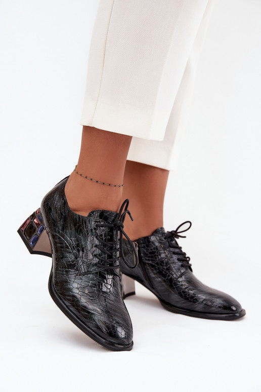 Stilīgi apavi  ar papēdi ar mirdzošiem spīdumiem Artiker 57C0072 Pelēkas krāsas Stilīgi apavi  ar papēdi ar mirdzošiem spīdumiem Artiker 57C0072 Pelēkas krāsas