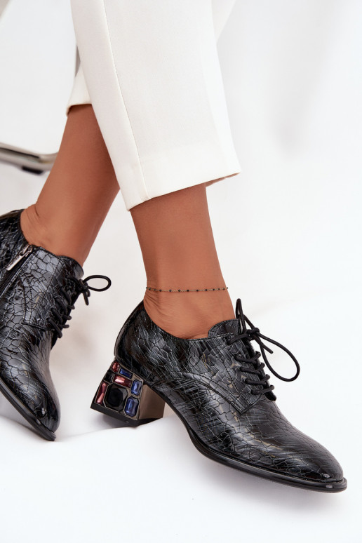 Stilīgi apavi  ar papēdi ar mirdzošiem spīdumiem Artiker 57C0072 Pelēkas krāsas Stilīgi apavi  ar papēdi ar mirdzošiem spīdumiem Artiker 57C0072 Pelēkas krāsas