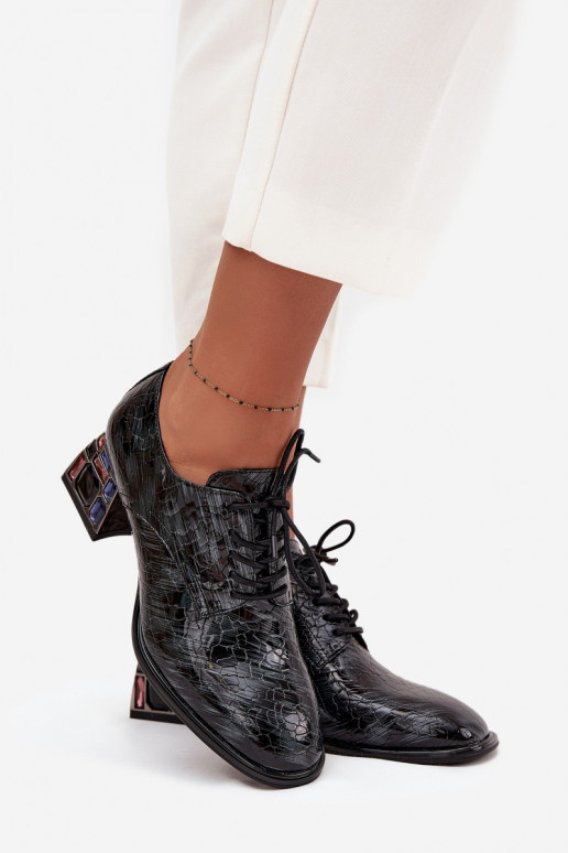 Stilīgi apavi  ar papēdi ar mirdzošiem spīdumiem Artiker 57C0072 Pelēkas krāsas Stilīgi apavi  ar papēdi ar mirdzošiem spīdumiem Artiker 57C0072 Pelēkas krāsas